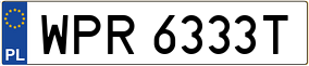 Truck License Plate